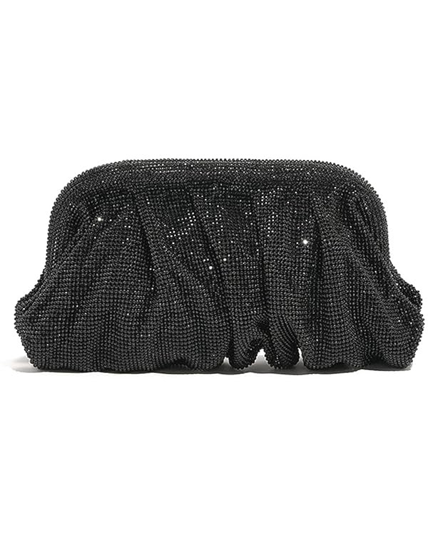 Women Rhinestone Clutch Purse Diamond Evening Bag Chain Handbag Ladies Dumpling Bag Wedding Party... | Amazon (US)