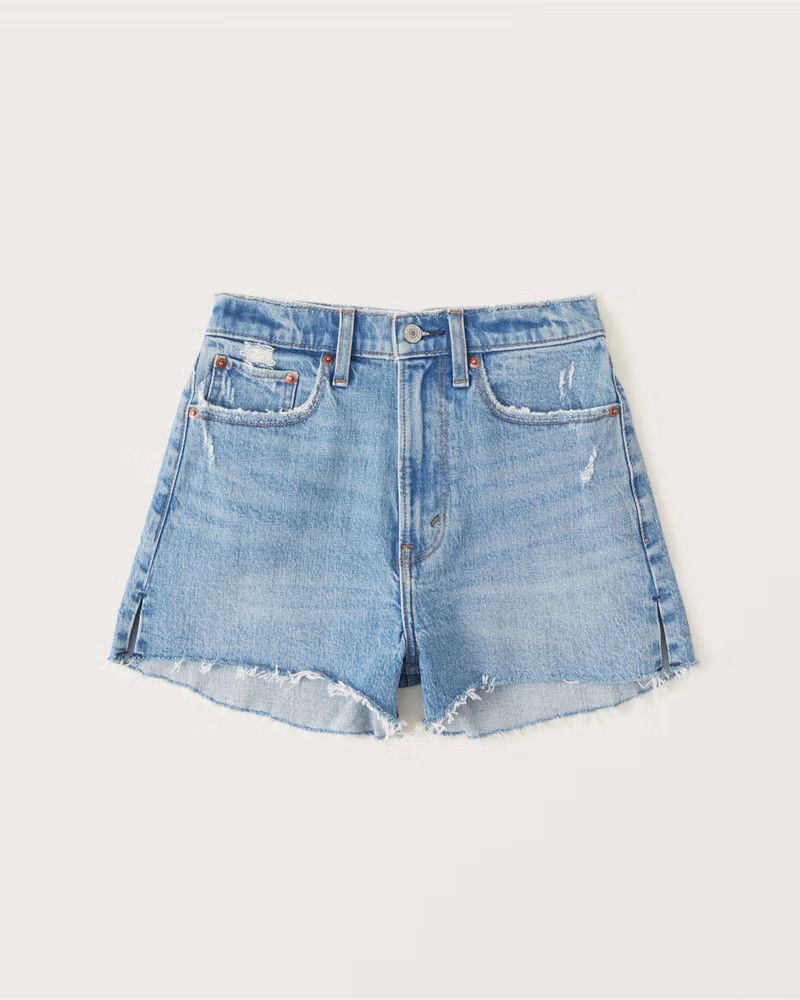  High Rise Mom Shorts | Abercrombie Jean Shorts | Abercrombie & Fitch (US)