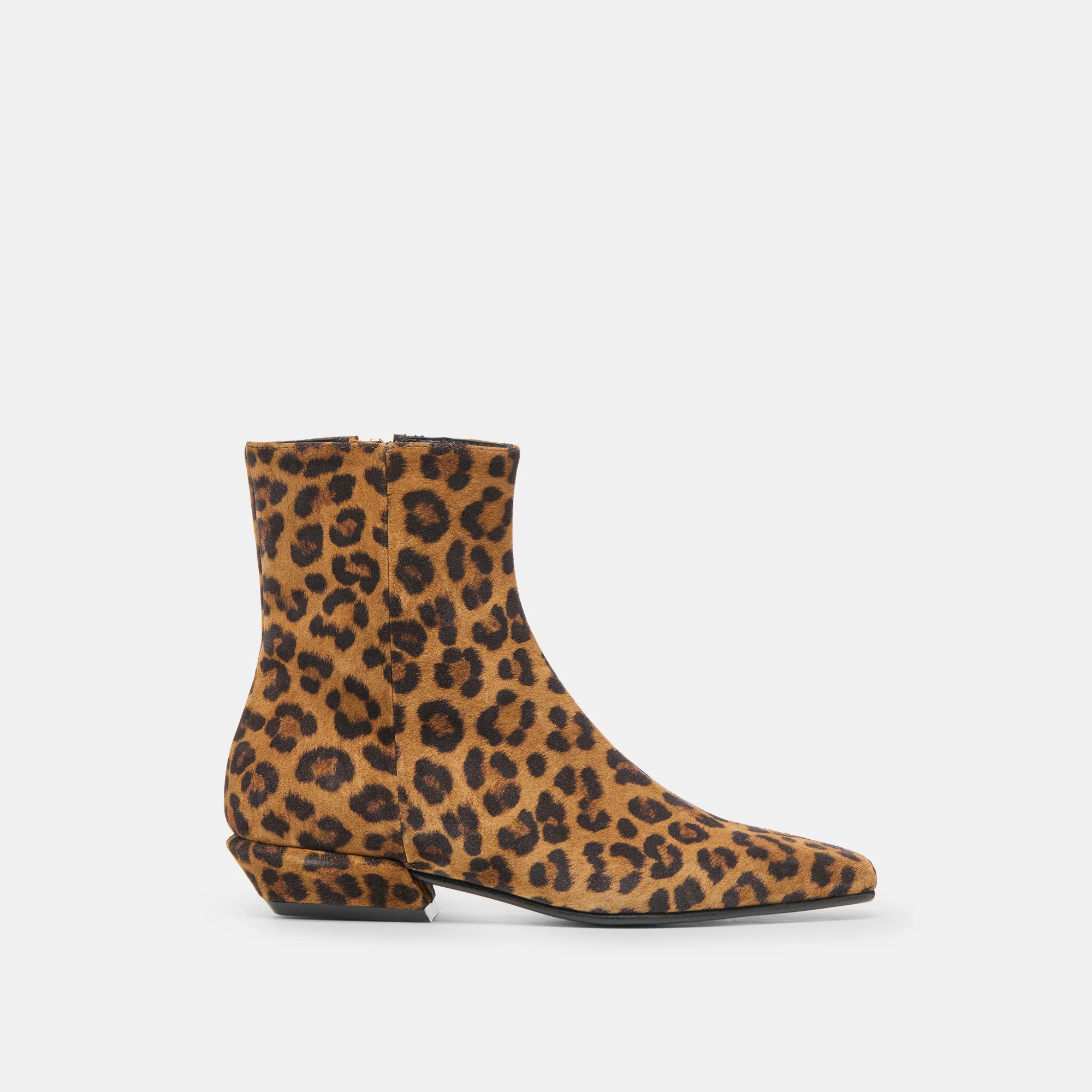 Joanie Booties Leopard Printed Suede | DolceVita.com
