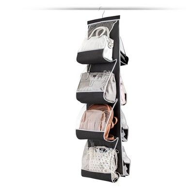 OSTO Hanging Purse Organizer; 2-Sided, 8 Pockets, Swivel Hook; Closet Handbag Holder and Organize... | Target