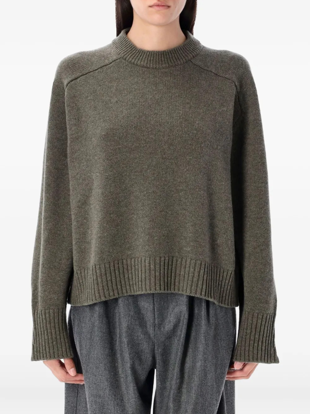 Soeur ribbed-hem Sweater | Grey | FARFETCH | Farfetch Global