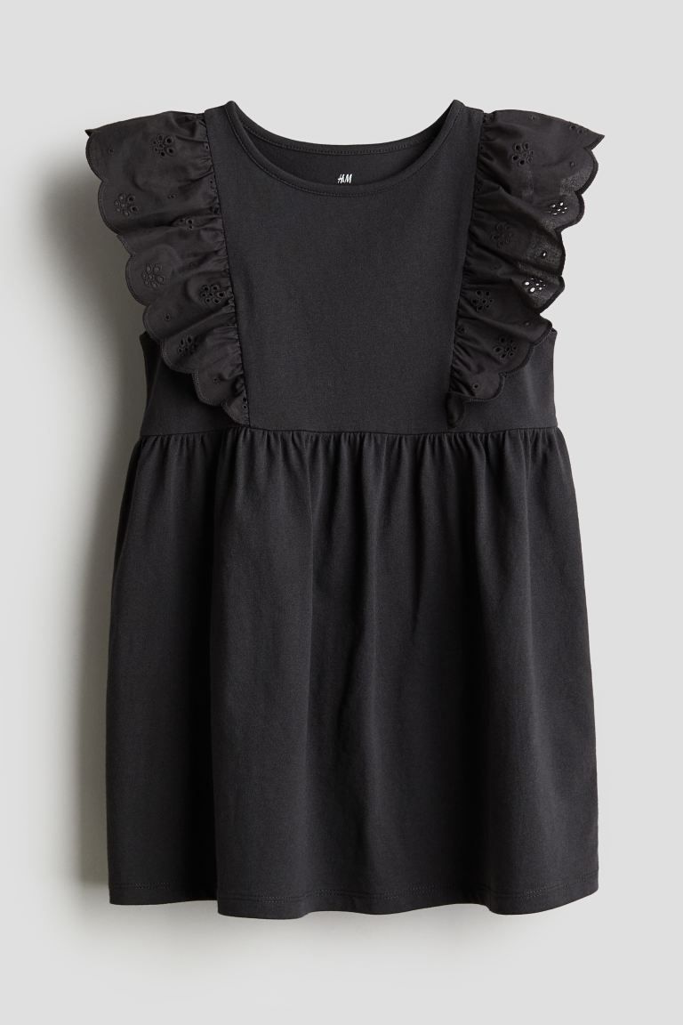 Flounce-trimmed Jersey Dress | H&M (US + CA)