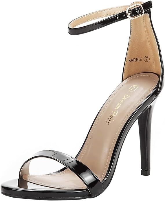 DREAM PAIRS Women's Open Toe High Heels Stiletto Heeled Sandals Sexy Dressy Shoes | Amazon (US)