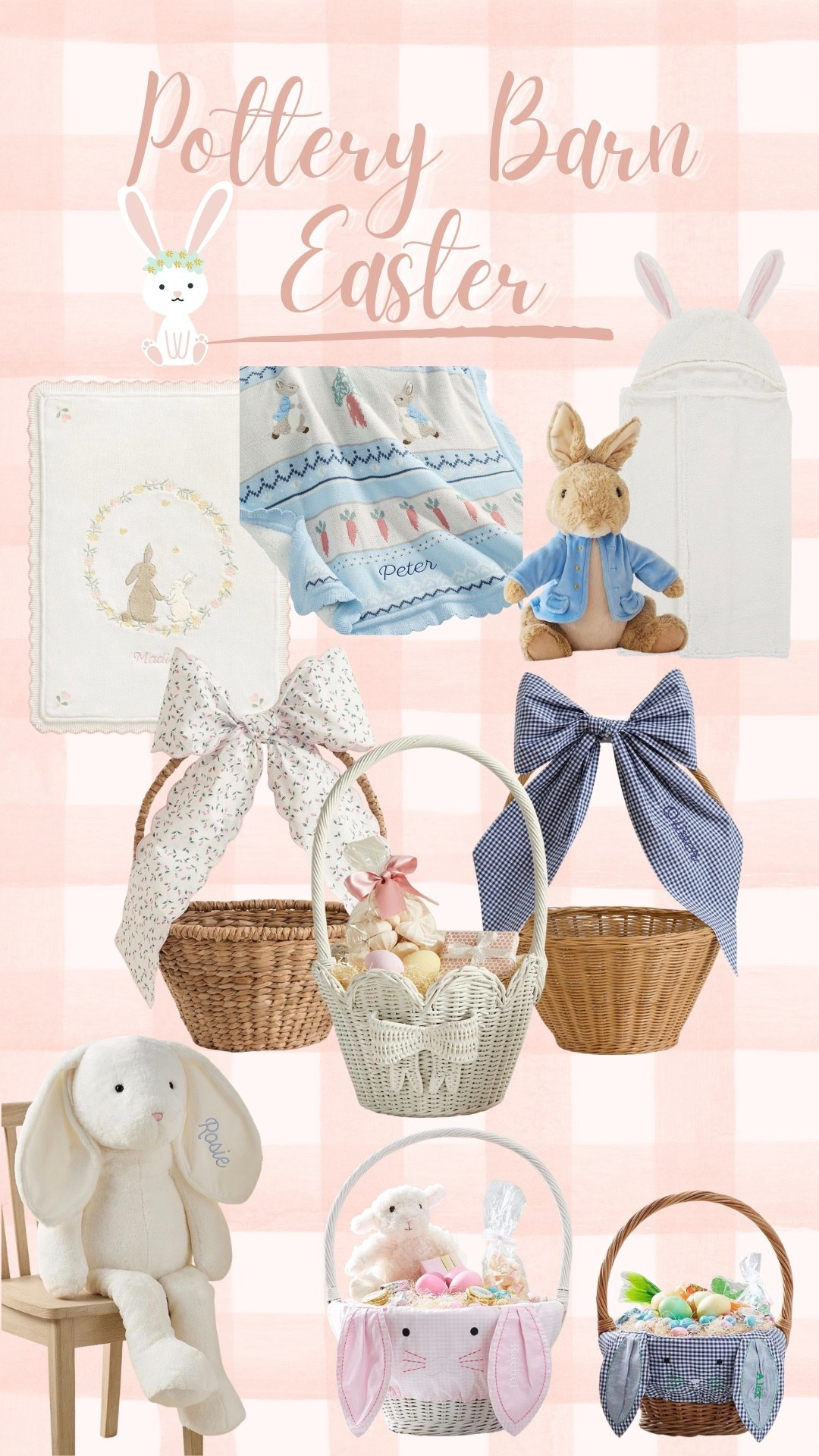 PBK has the sweetest, vintage Easter vibes for the little ones’ baskets! So many cute fillers…and the baskets are toooo good! These will be baskets you use year after year! And the name bows? 😍😍😍

#LTKKids #LTKSeasonal #LTKHome