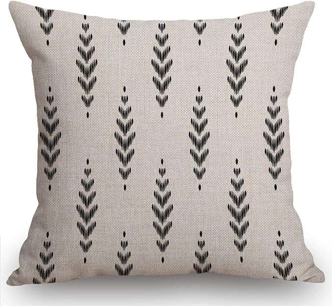 Swono Ikat Chevron Decorations Pillow Cover Boho Farmhouse Decor Throw Pillow Cases Cushion Cover... | Amazon (US)