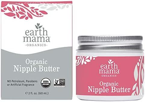 Organic Nipple Butter Breastfeeding Cream by Earth Mama | Lanolin-free, Safe for Nursing & Dry Sk... | Amazon (US)