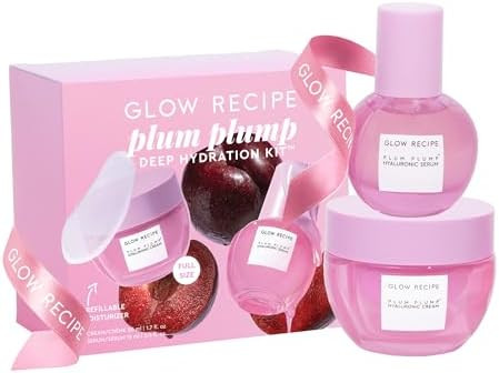 Glow Recipe Plum Plump Deep Hydration Skicare Kit - Full Size Hyaluronic Serum & Full Size Whippe... | Amazon (US)