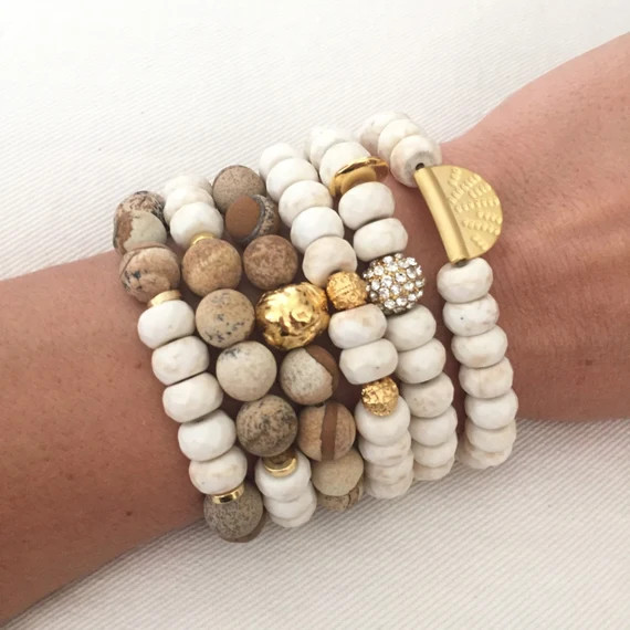 Beaded Bracelet Stack - Choose individually or choose entire stack | Etsy (US)