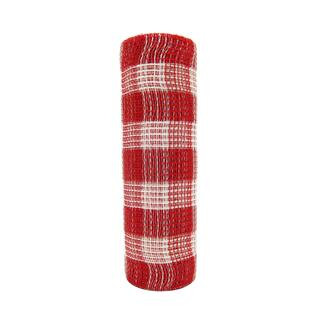 Red & White Buffalo Check Mesh by Celebrate It™ | Michaels | Michaels Stores