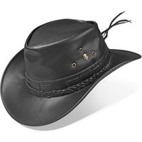 Cowboy Hat, Western Leather Fisher Rancher Outback Aussie Crushable Mens Fishing Hat | Etsy (US)