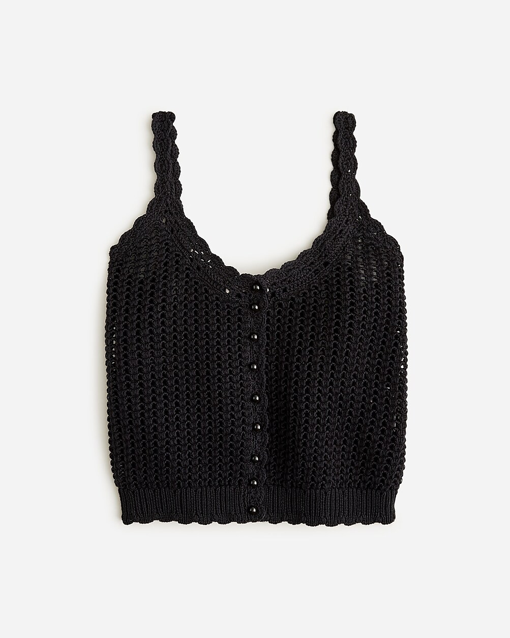 Crochet button-up sweater-tank | J. Crew US