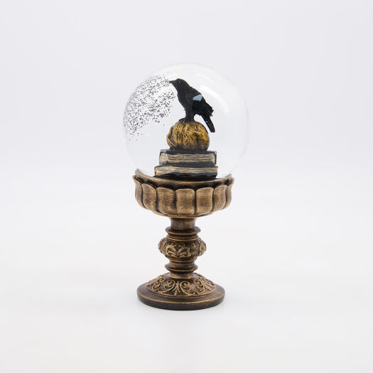Antique Gold Tone Halloween Snow Globe 22x12cm | TK Maxx