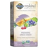 Garden of Life mykind Organics Prenatal Vitamins - 90 Tablets, Prenatal Once Daily Whole Food Vit... | Amazon (US)
