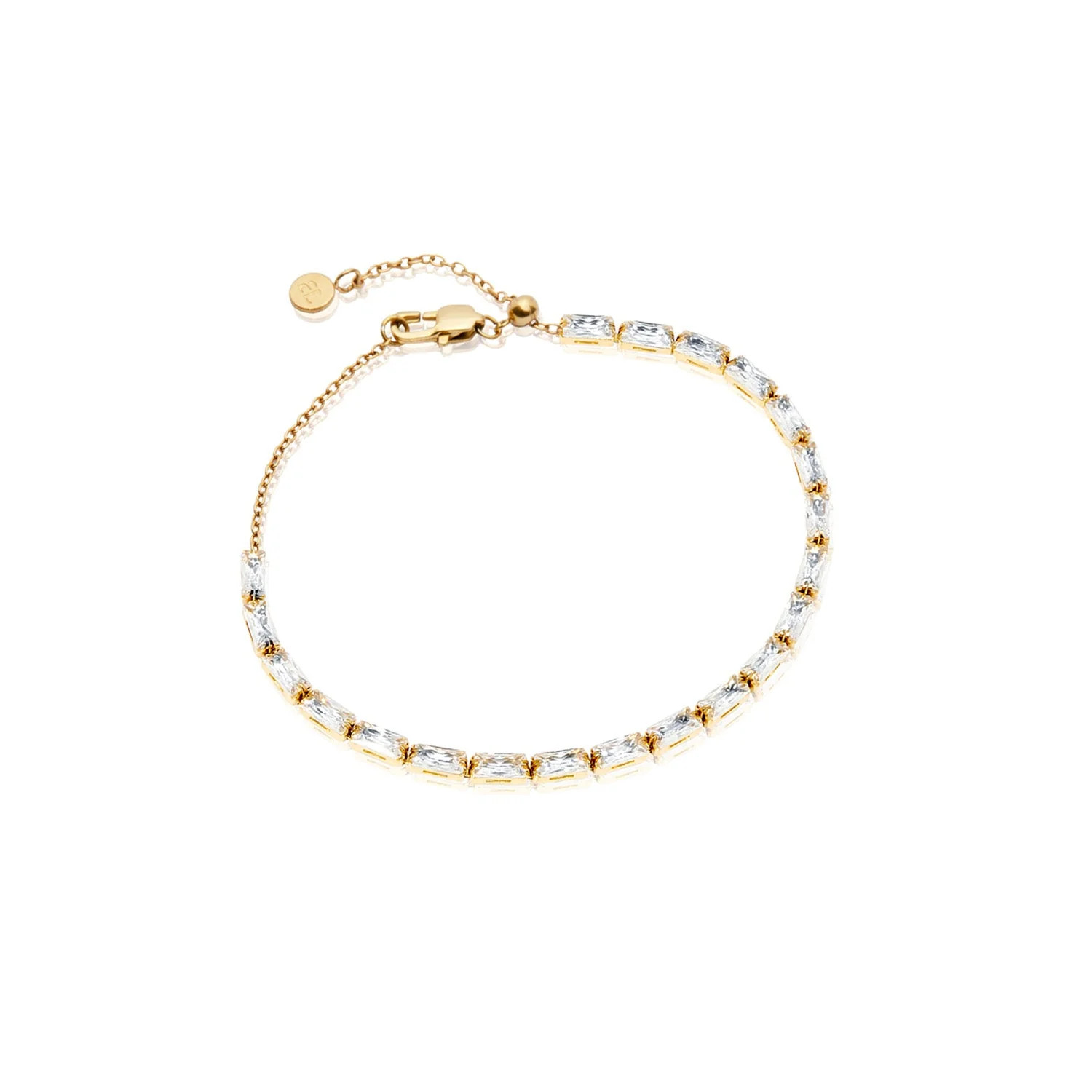 Baguette Cut Tennis Bracelet (Gold) | Abbott Lyon