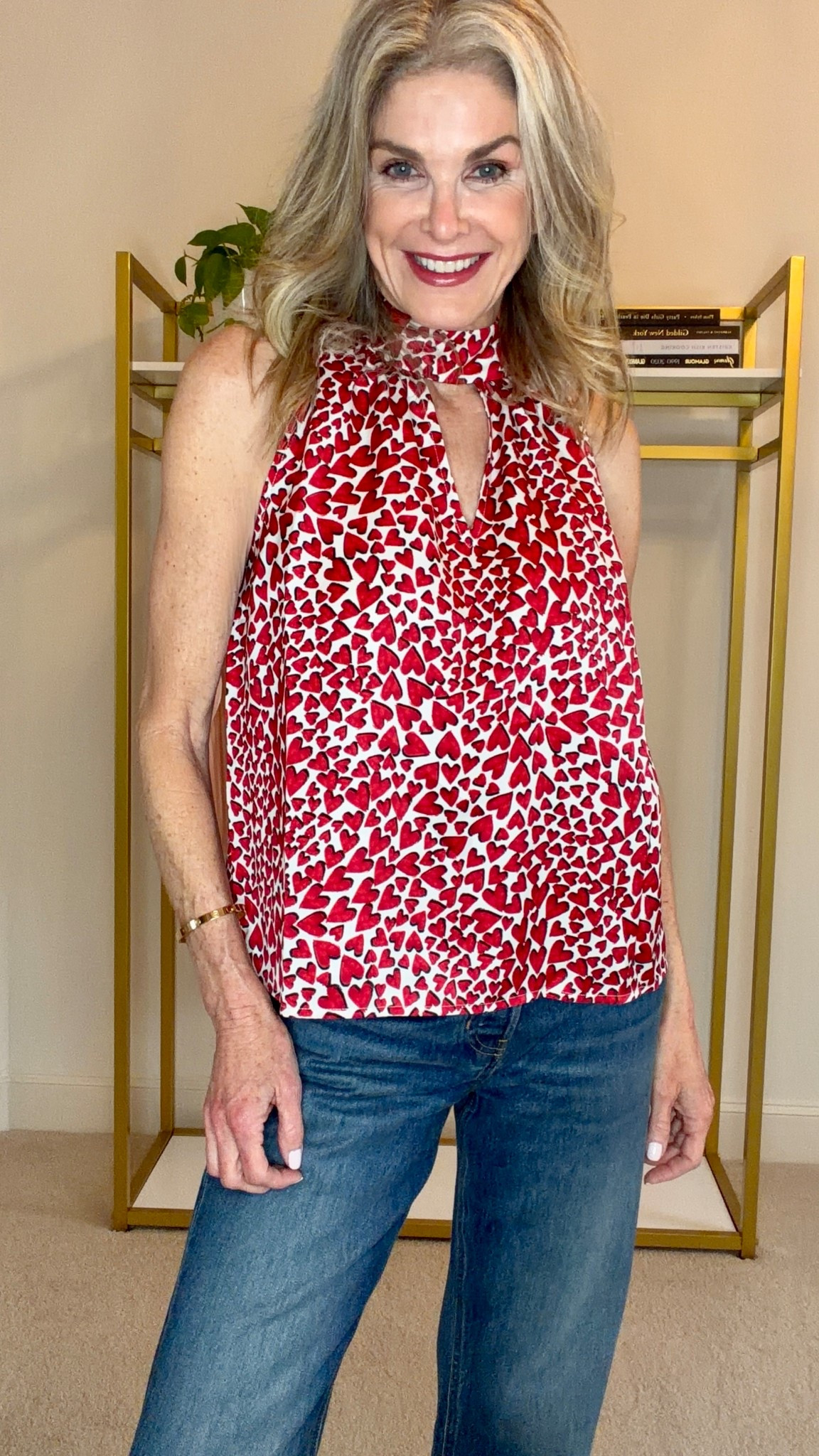 The perfect blouse for girls night out or date night! Size S  

#LTKValentine #LTKSeasonal #LTKOver40