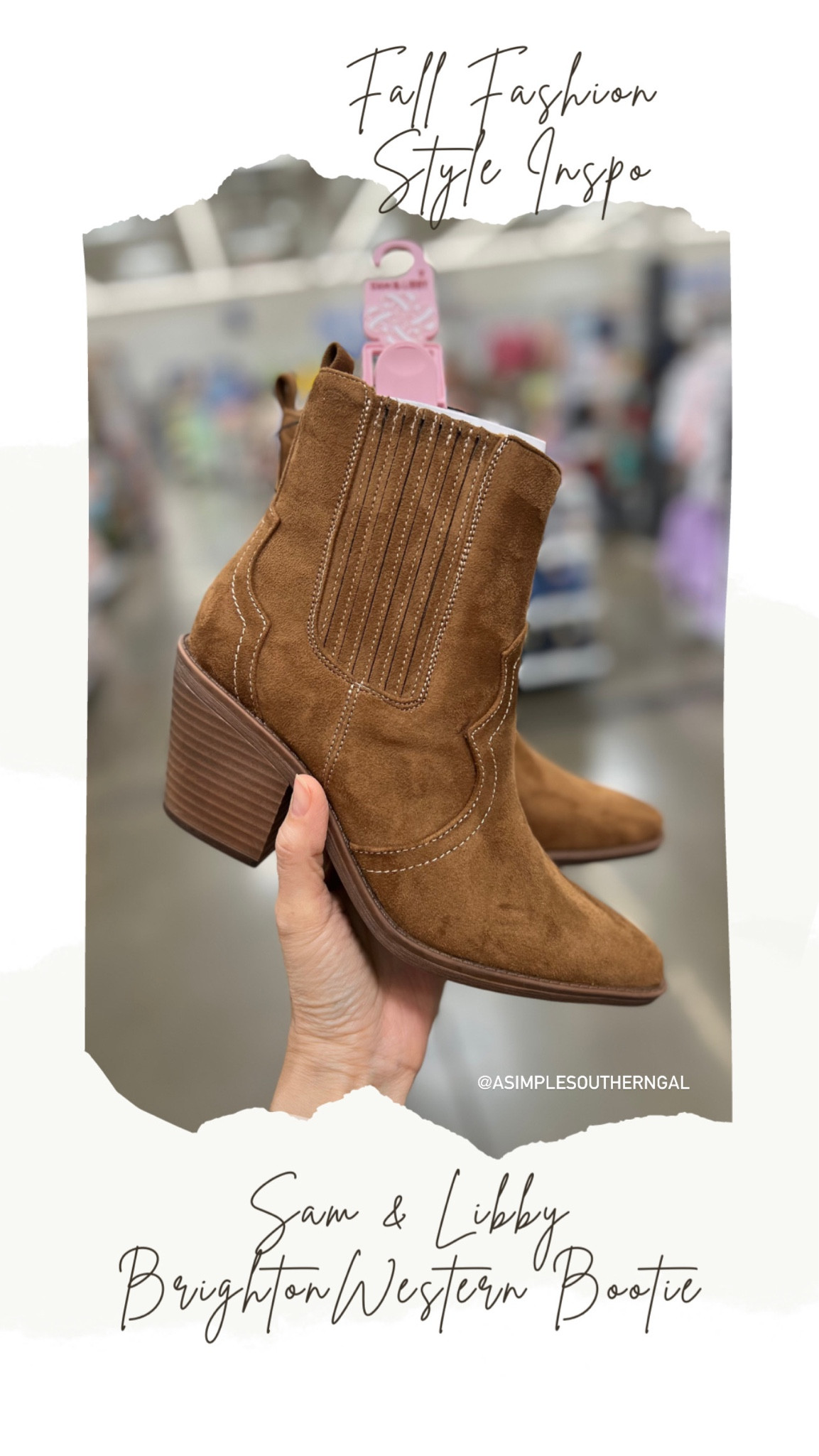 Sam & Libby Brighton Western Bootie! The perfect fall bootie for your fall wardrobe! For reference I’m an 8.5 in shoe size and it was TTS and very comfortable! Avail in 2 colors! Shop them here!

#LTKshoecrush #LTKunder50 #LTKstyletip