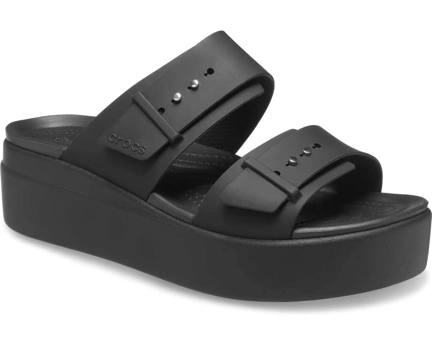 Crocs Brooklyn Buckle Low Wedge | Zappos