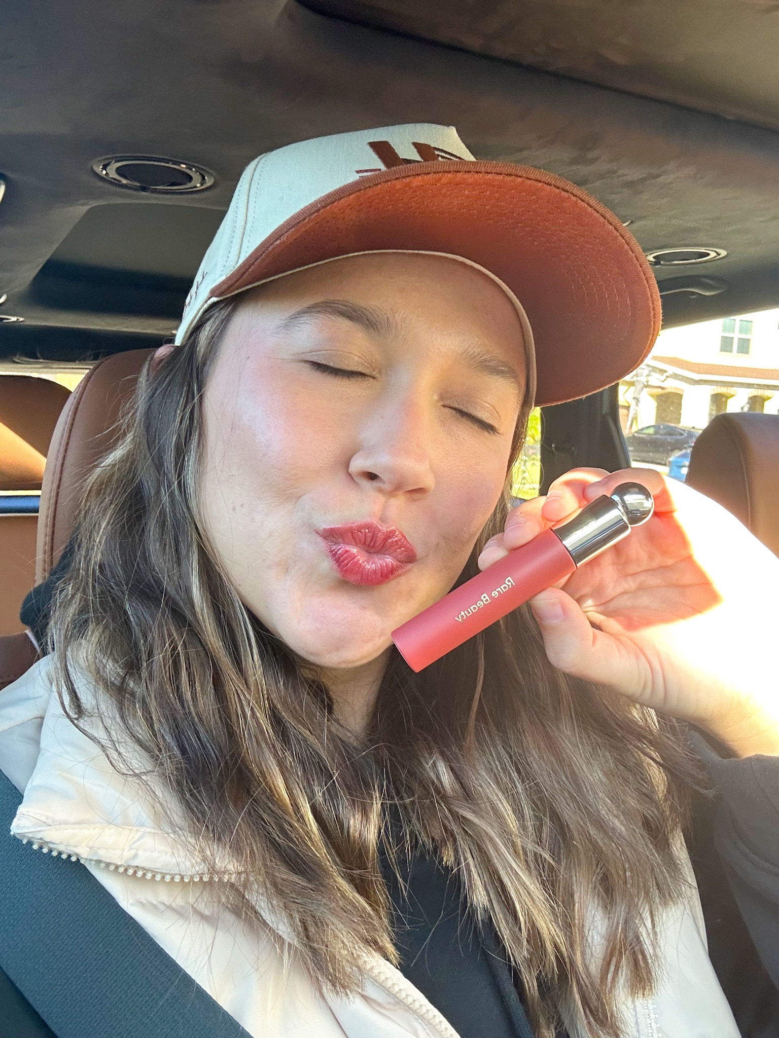 The best lip stain oil from rare beauty! I got shade serenity 💋