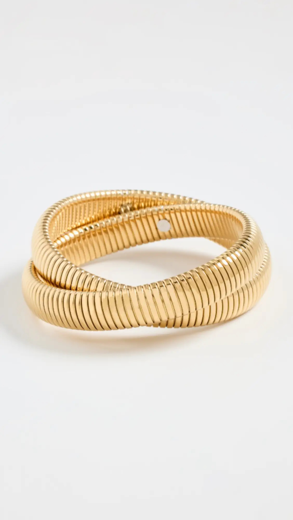 By Adina Eden Chunky Double Intertwined Snake Bracelet | Shopbop | Shopbop