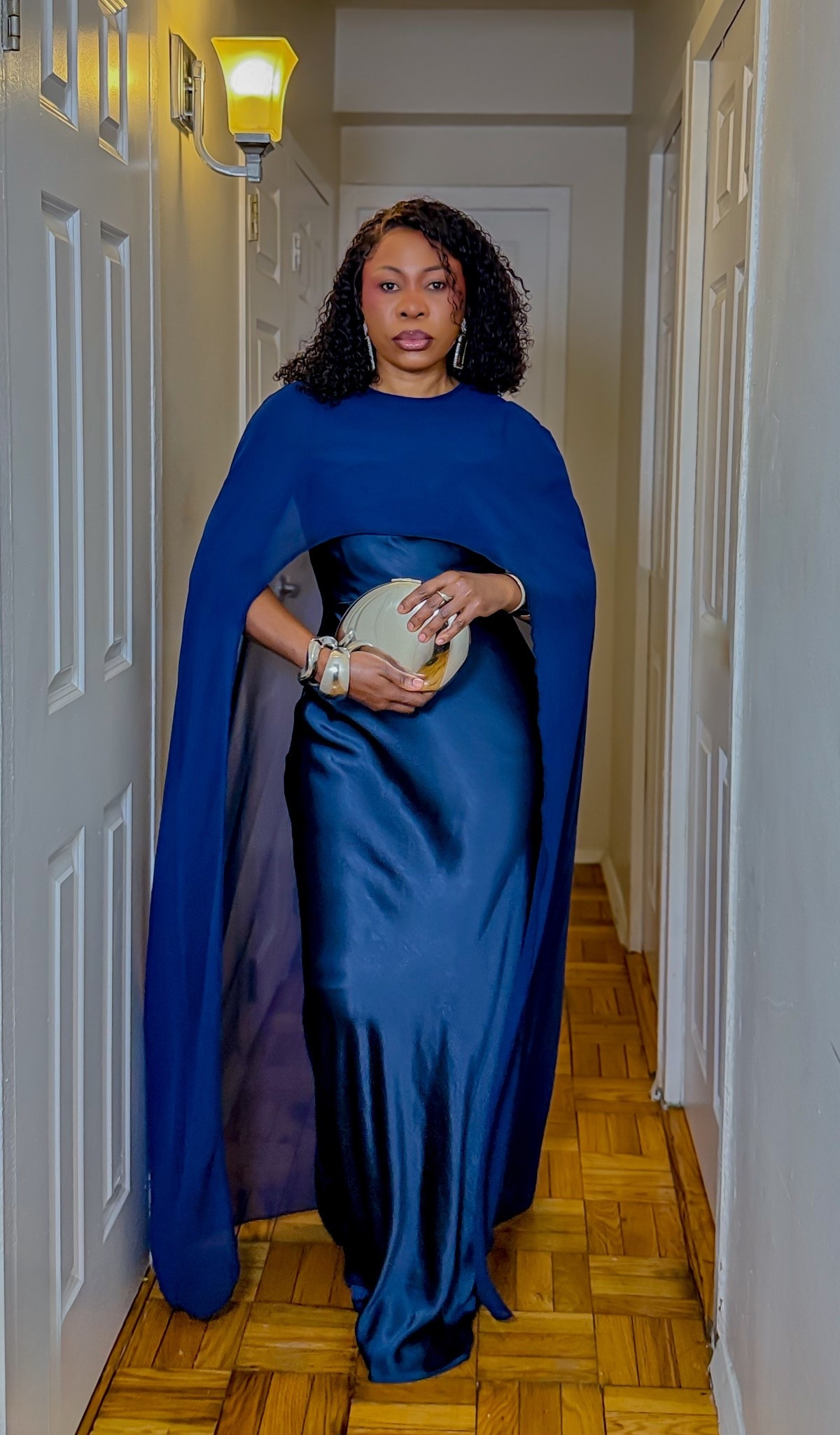 This is how you elevate a dress you already own It I've had this navy satin maxi dress for years and wanted to rewear it for a wedding , without buying something new.
One affordable accessory completely changed the look and made it feel elegant, modern, and brand new.
If you're attending a wedding and want an easy way to upgrade your outfit, this is your sign.

#LTKValentine #LTKWedding #LTKootd