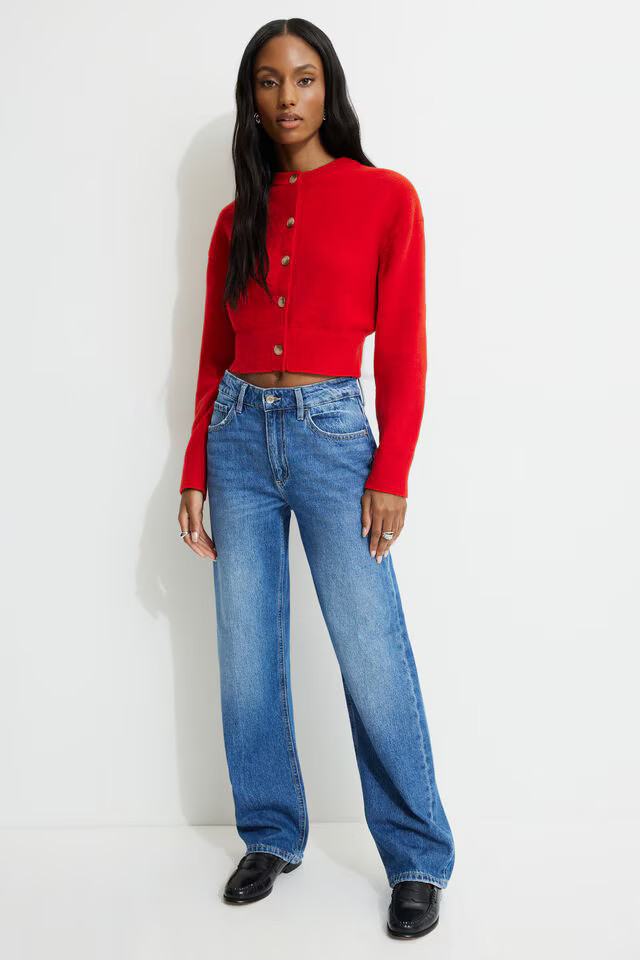 Heavenlyarn™ Catherine Crewneck Cardigan | Dynamite Clothing