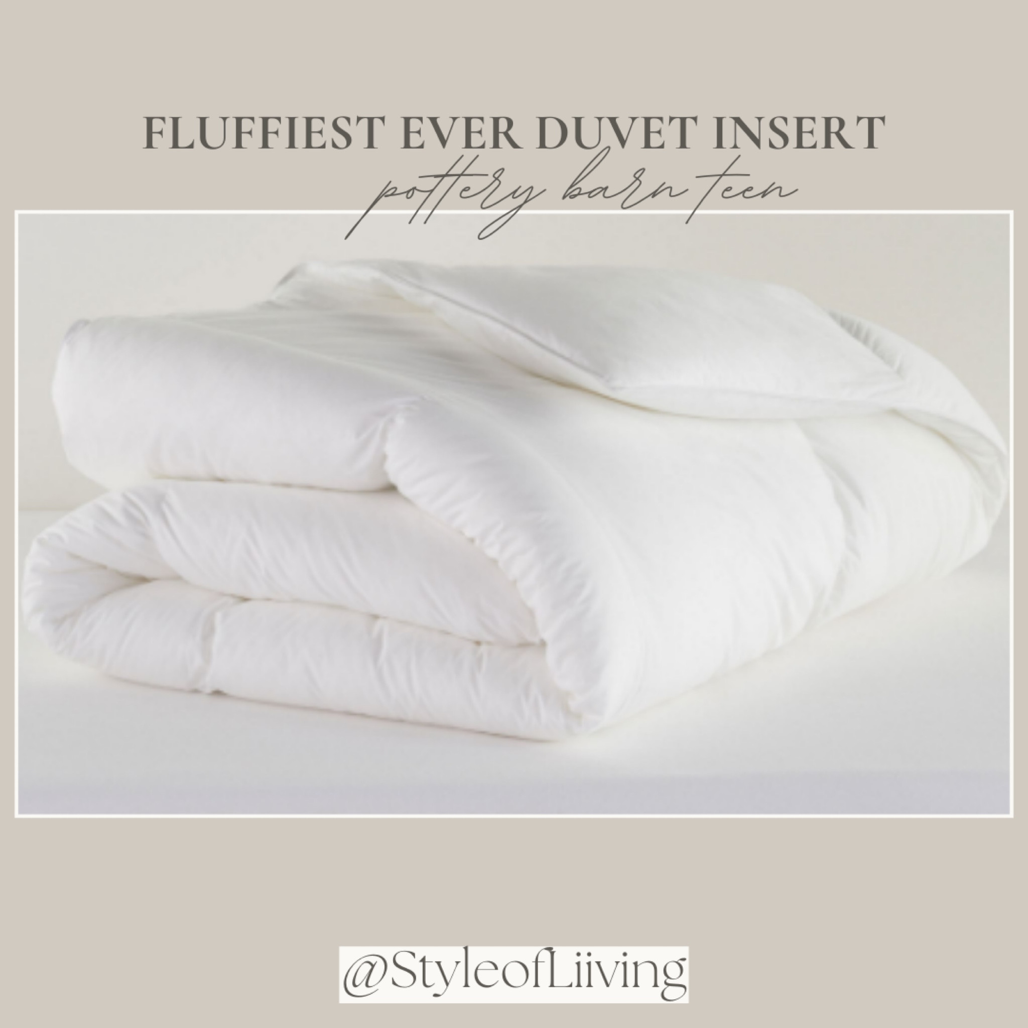 Fluffiest ever duvet insert from Pottery Barn teen. Cozy bedding. Comforters.

#LTKKids #LTKFamily #LTKHome