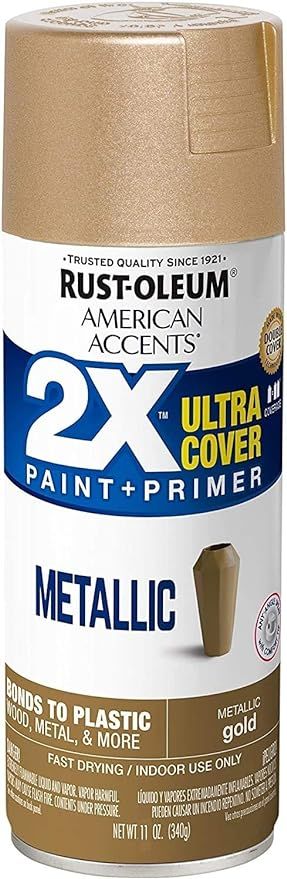 Rust-Oleum 327909 American Accents Spray Paint, 11 Oz, Metallic Gold | Amazon (US)