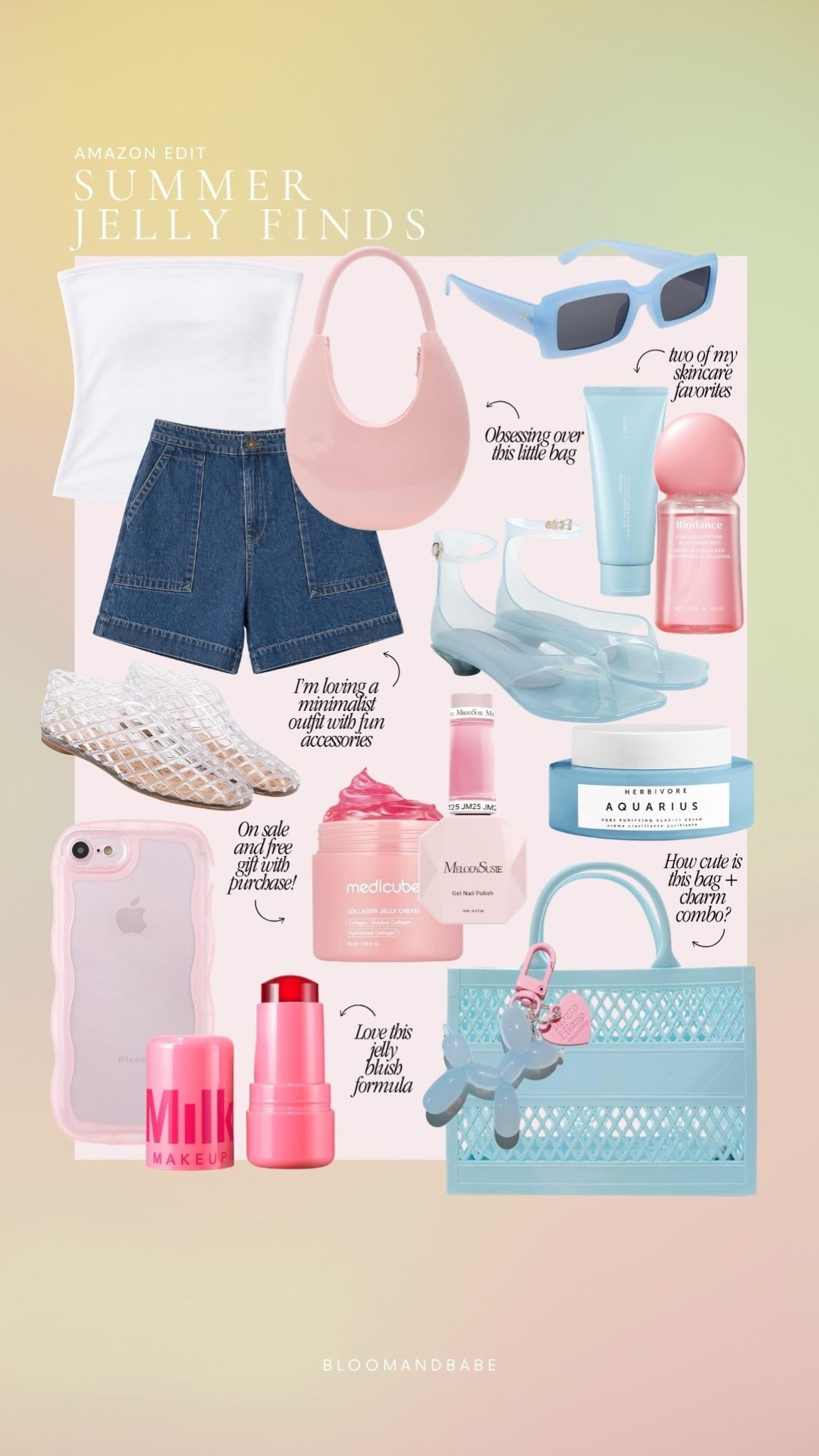 Playful, colorful, and so nostalgic! Jelly accessories are such a fun way to brighten up any outfit

#LTKFestival #LTKgrwm #LTKootd