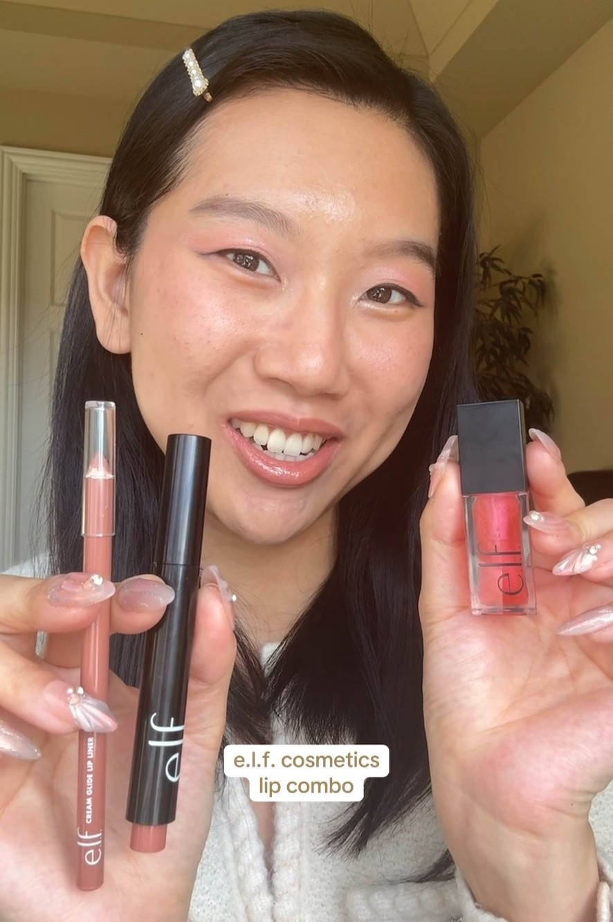 an affordable beige lip combo that doesn’t look like concealer lips??? say less!!

e.l.f’s lip products have been killing the game~
lip liner is only $2!
pout clout pen is so easy to carry around
lip oil has been my daily go-to when i need a boost of shine

elf cream glide lip liner 
elf lip liner baddest beige
elf pout clout pen
elf pout clout lip plumping pen
elf pout clout toasted
elf lip oil
elf pink quarts
elf pink quarts lip oil
elf new lip oils
influenceher collective
hercampus
student creator 
microinfluencer
beige lip combo
best lip combo
affordable makeup
affordable lip combo
drugstore lip combo
concealer lips
lip swatch on light medium skin tone
lip swatch on pigmented lips
lip swatch on asian skin tone

#LTKGiftGuide #LTKBeauty #LTKHoliday