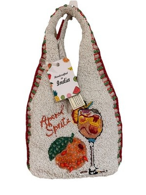 New Release Handcrafted in India Aperol Spritz Cocktail Beaded Bag Viral TikTok | eBay | eBay US