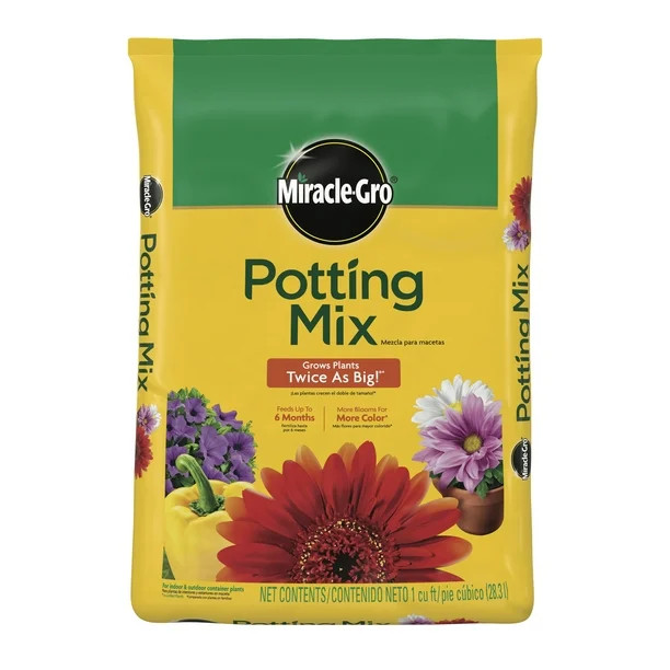 Miracle-Gro Potting Mix 1 cu. ft., For Use With Container Plants | Walmart (US)
