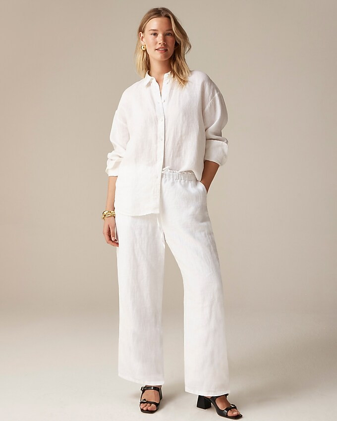 Soleil pant in linen | J. Crew US