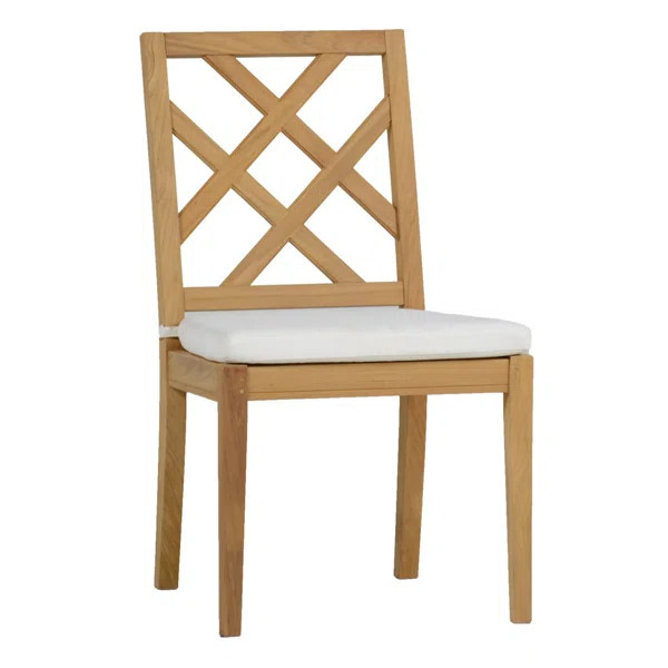 Haley Outdoor Teak Dining Side Chair (Set of 2) | Wayfair North America