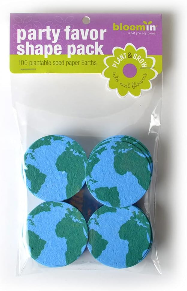 BLOOMIN' FLOWER CARDS Seed Paper Shapes Pack - Earth Shapes - 100 Shapes Per Pack - 2.1 | Amazon (US)