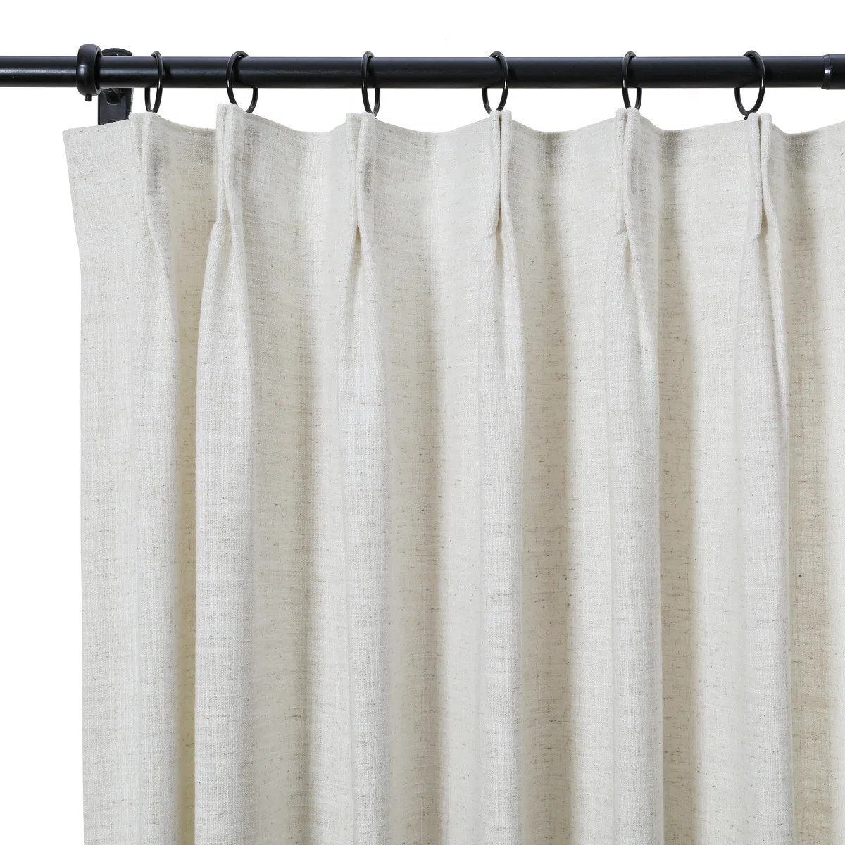 Latitude Run® TWOPAGES Lined Curtain Faux Linen Pinch Pleat Curtain & Reviews | Wayfair | Wayfair North America