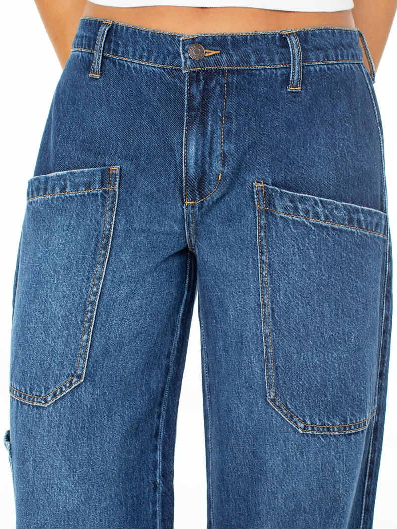 Celebrity Pink Women's and Women's Plus Wide Leg Gardener Jeans, Sizes XS-4X | Walmart (US)