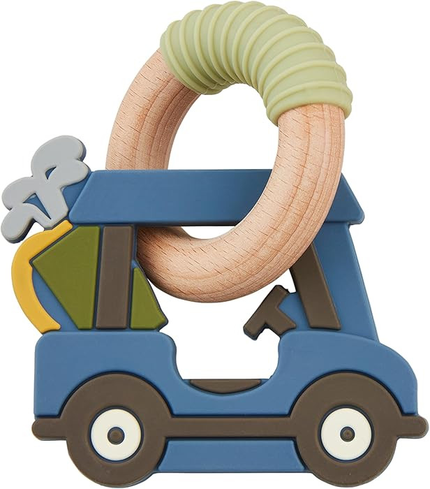 Mud Pie Golf Cart Teether, Blue | Amazon (US)