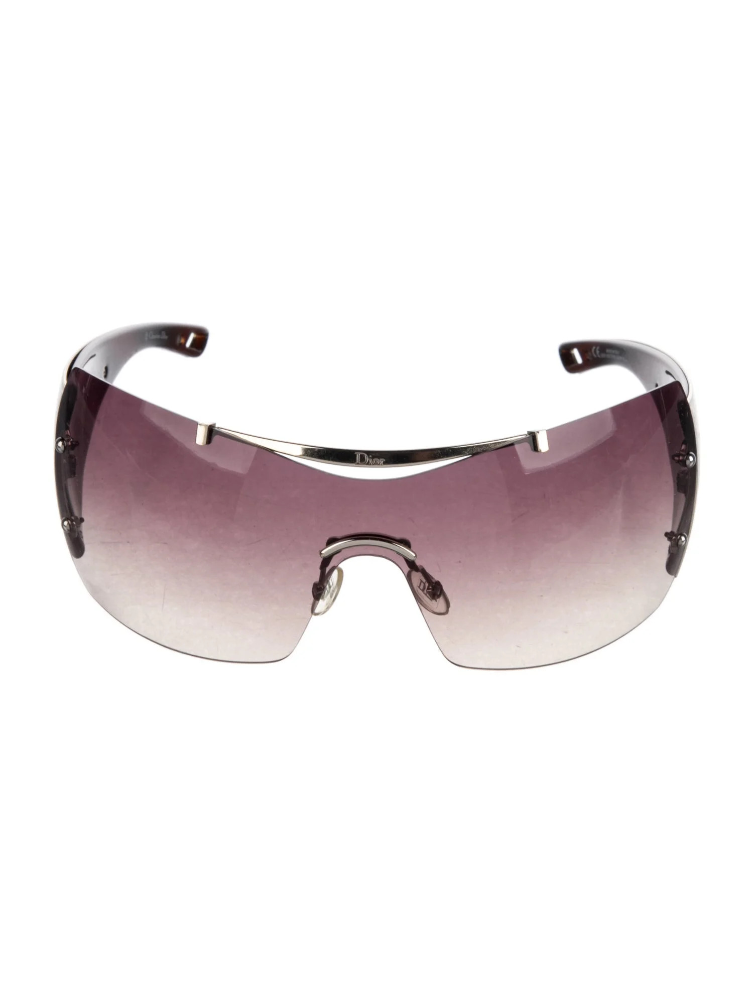 Christian Dior Shield Gradient Sunglasses - Gold Sunglasses, Accessories - CHR582425 | The RealRe... | The RealReal