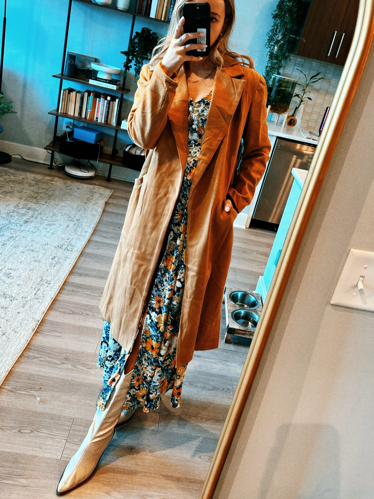 Shop this wool camel coat and floral hi-lo which was perfect for running rainy day fall errands! 

#LTKStyleTip #LTKSeasonal