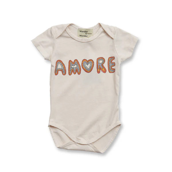baby amore onesie | ecru | elfin los angeles