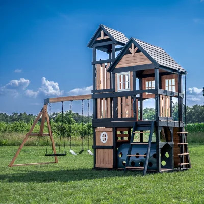 Backyard Discovery Mystic Tower Cedar Swing Set | Sam's Club