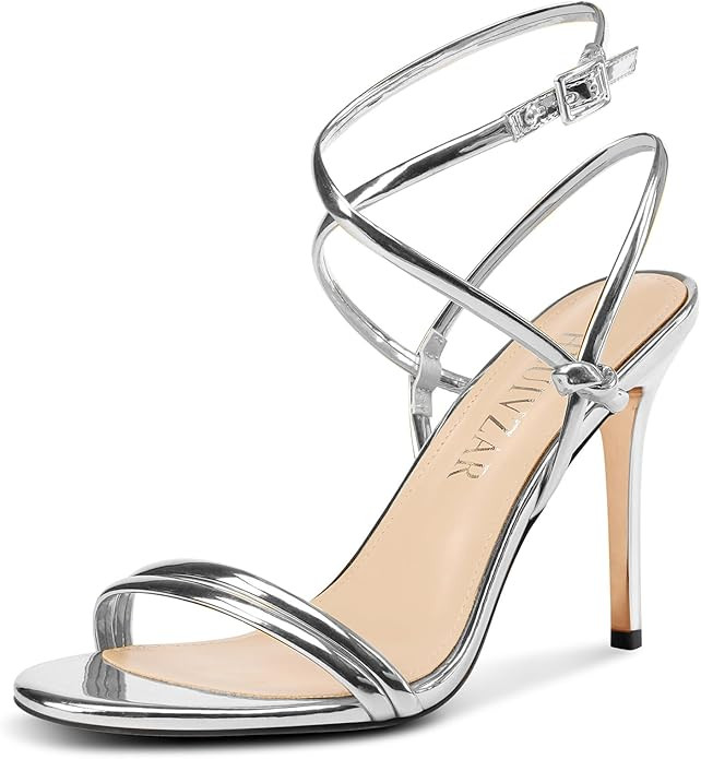 HEUIVZAR Womens Strappy Lace-up Stiletto High Heel Sandals Open Toe Ankle Strap Slingback Party S... | Amazon (US)