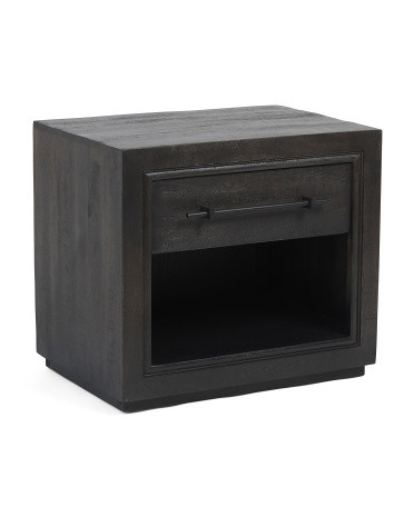 27x19x24 Magdalena Solid Mangowood 1 Drawer End Table | TJ Maxx
