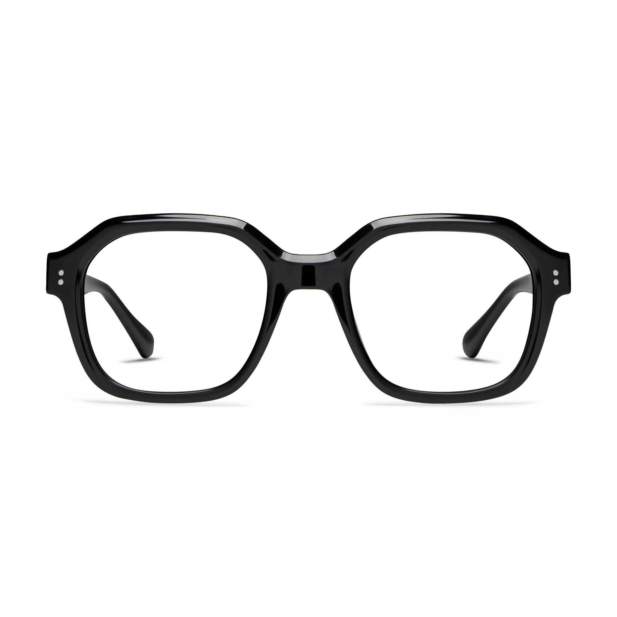 LOOK OPTIC - Blue Light Reading Glasses - Blue Light Filter - UMA, (Shiny Black) / +1.50 | Look Optic