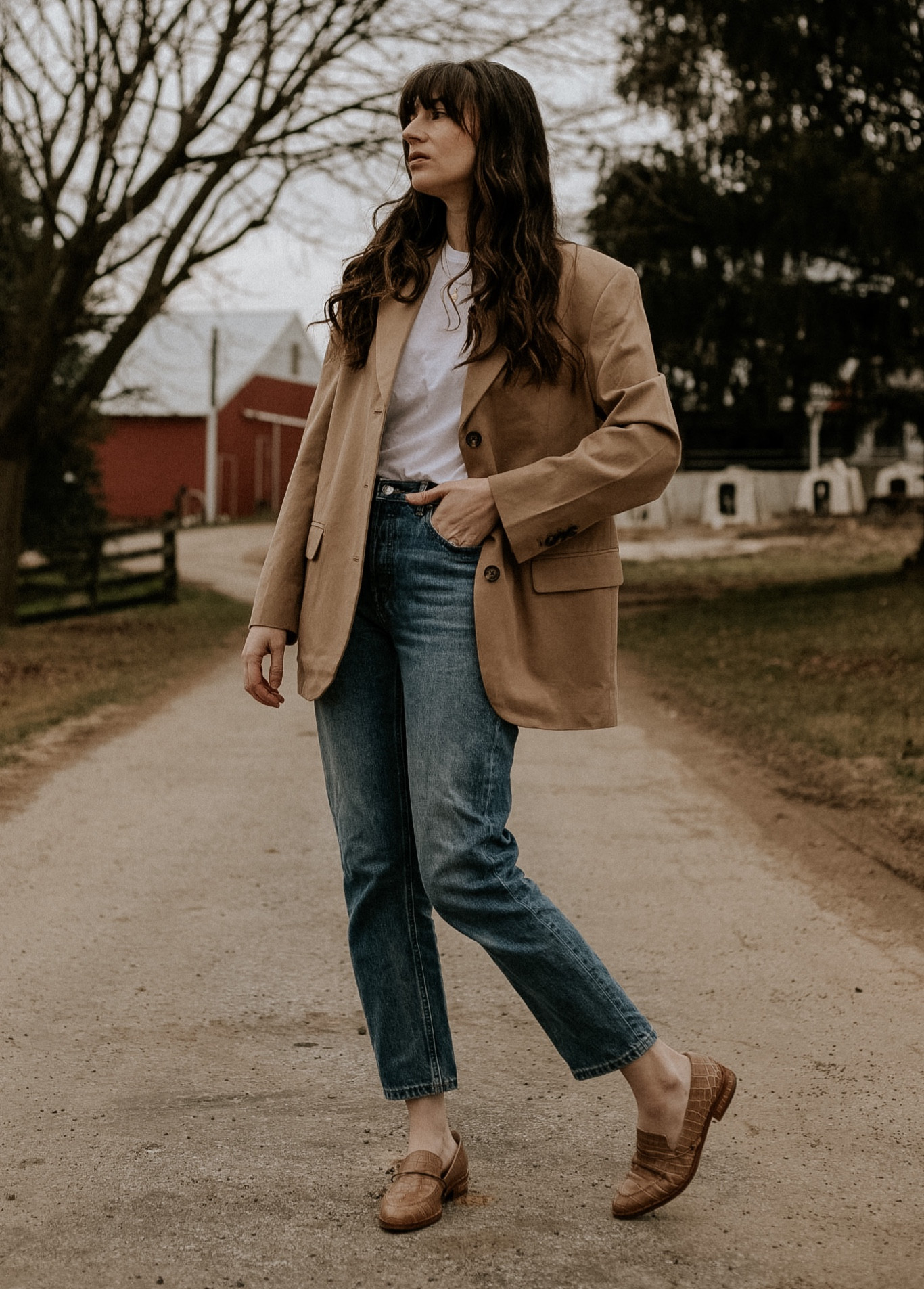 Oversized 80s blazer from Everlane (on sale!) with a classic white tee, 90s denim, and loafers. Spring outfit with blazer. 

#LTKfindsunder100 #LTKSpringSale #LTKsalealert