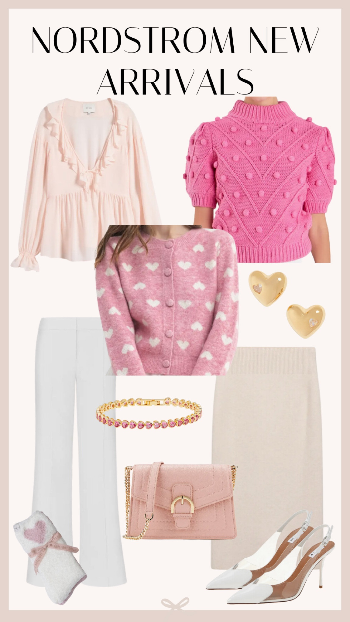 Nordstrom new arrivals! Perfect for Valentine’s Day. Winter outfits // Valentine’s Day outfits // winter sweaters // winter white pants // new at Nordstrom 

#LTKSeasonal #LTKStyleTip