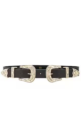 Bri Bri Waist Belt in Black & Gold | Revolve Clothing (Global)