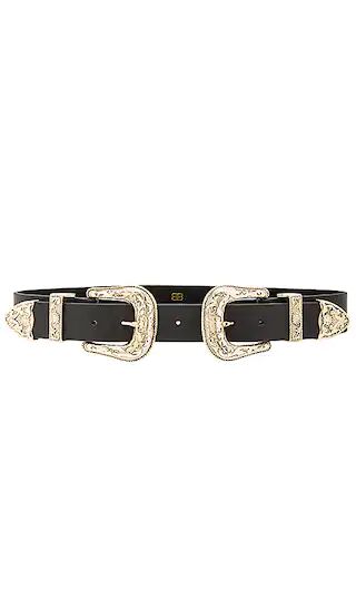 Bri Bri Waist Belt in Black & Gold | Revolve Clothing (Global)