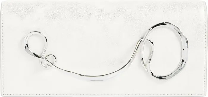 Alexis Bittar Twisted Side Handle Metallic Leather Clutch | Nordstrom | Nordstrom