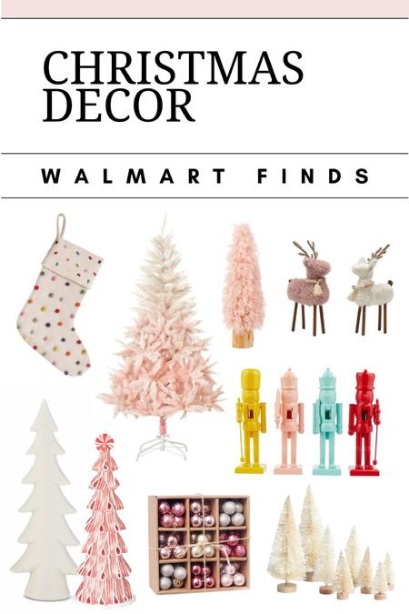 Walmart holiday decor Walmart home decor colorful Christmas decorations pink Christmas decorations 

#LTKSeasonal #LTKHoliday #LTKhome